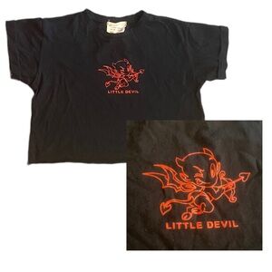 {French Pastry} "Little Devil" Crop Top T-shirt